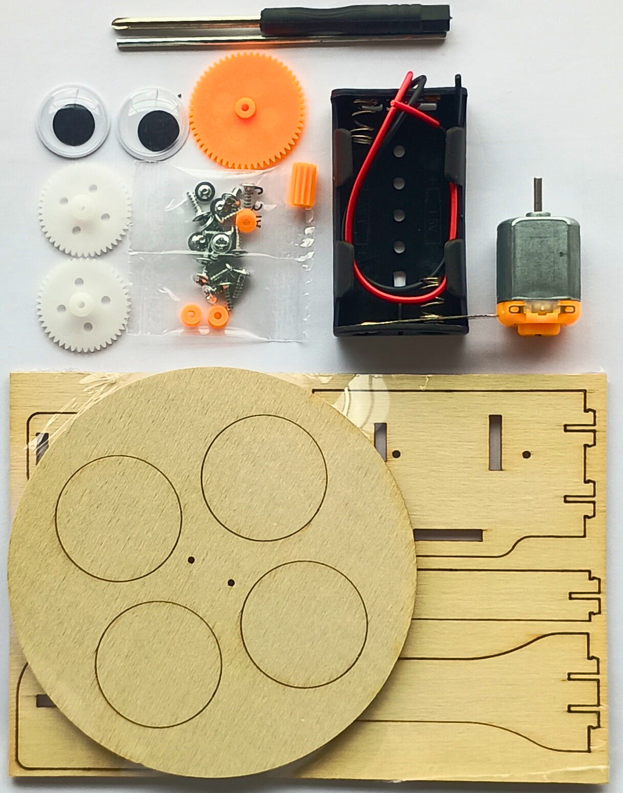 Balance Robot Car - DIY Puzzle | STEM Education Kit | Wooden Puzzle Kit Educational Electronic Hobby Kit