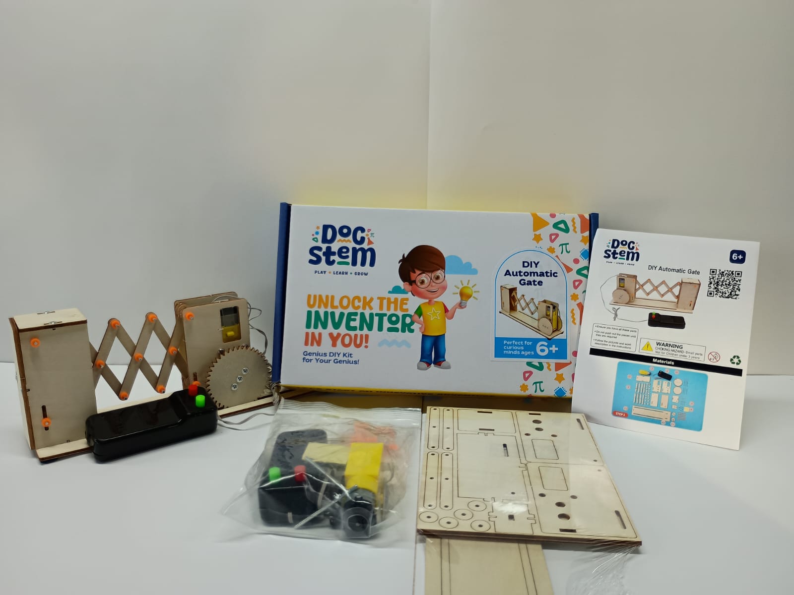 Automatic Gate - 3D DIY Puzzle | STEM Education Kit | Wooden Puzzle Kit