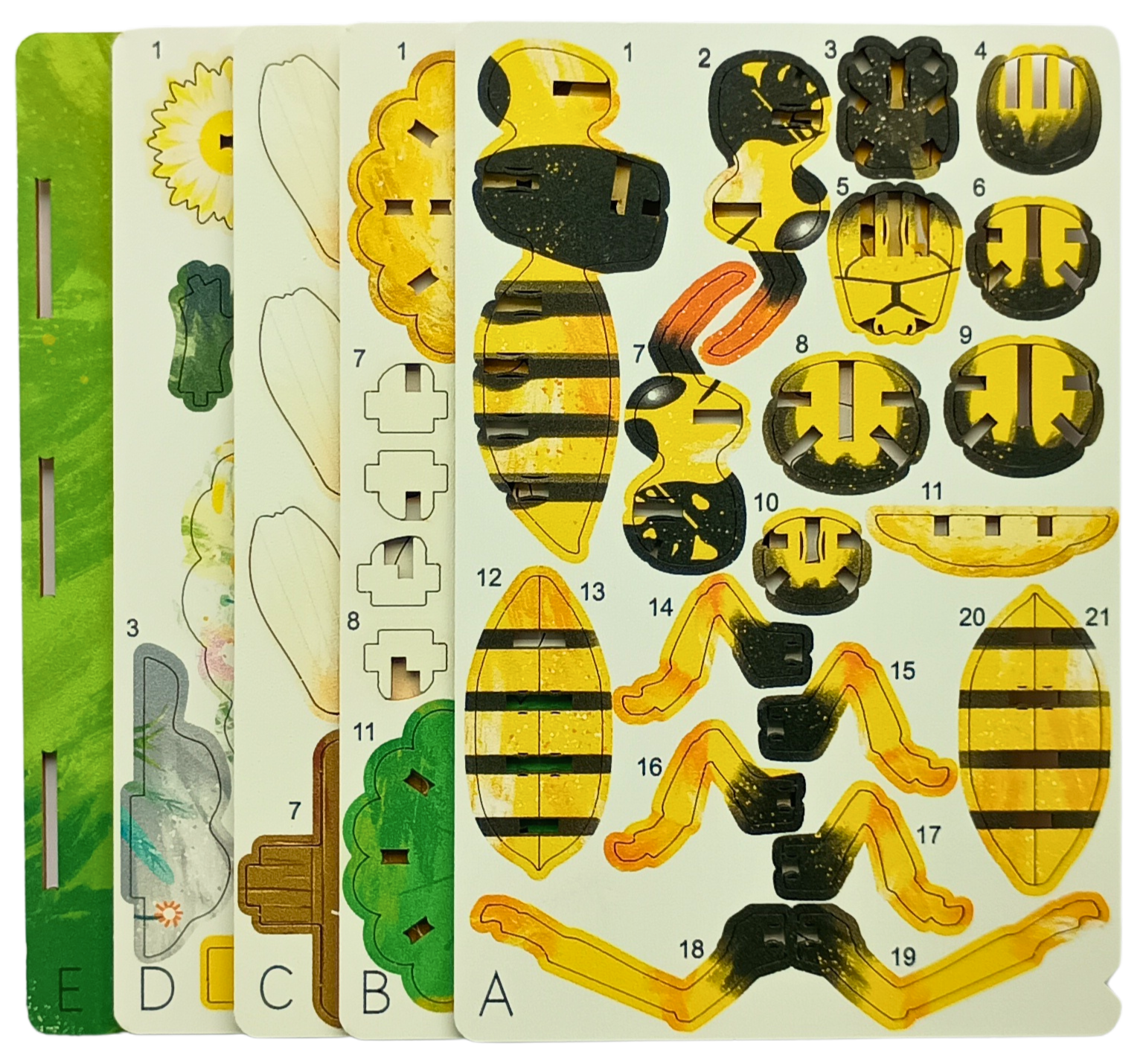 Honey Bee – 3D Postcard Puzzle | STEM Education Kit | Wooden Puzzle Kit