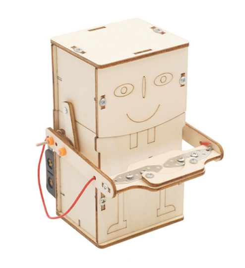 Coin Swallowing Robot - 3D DIY Puzzle | STEM Education Kit | Wooden Puzzle Kit