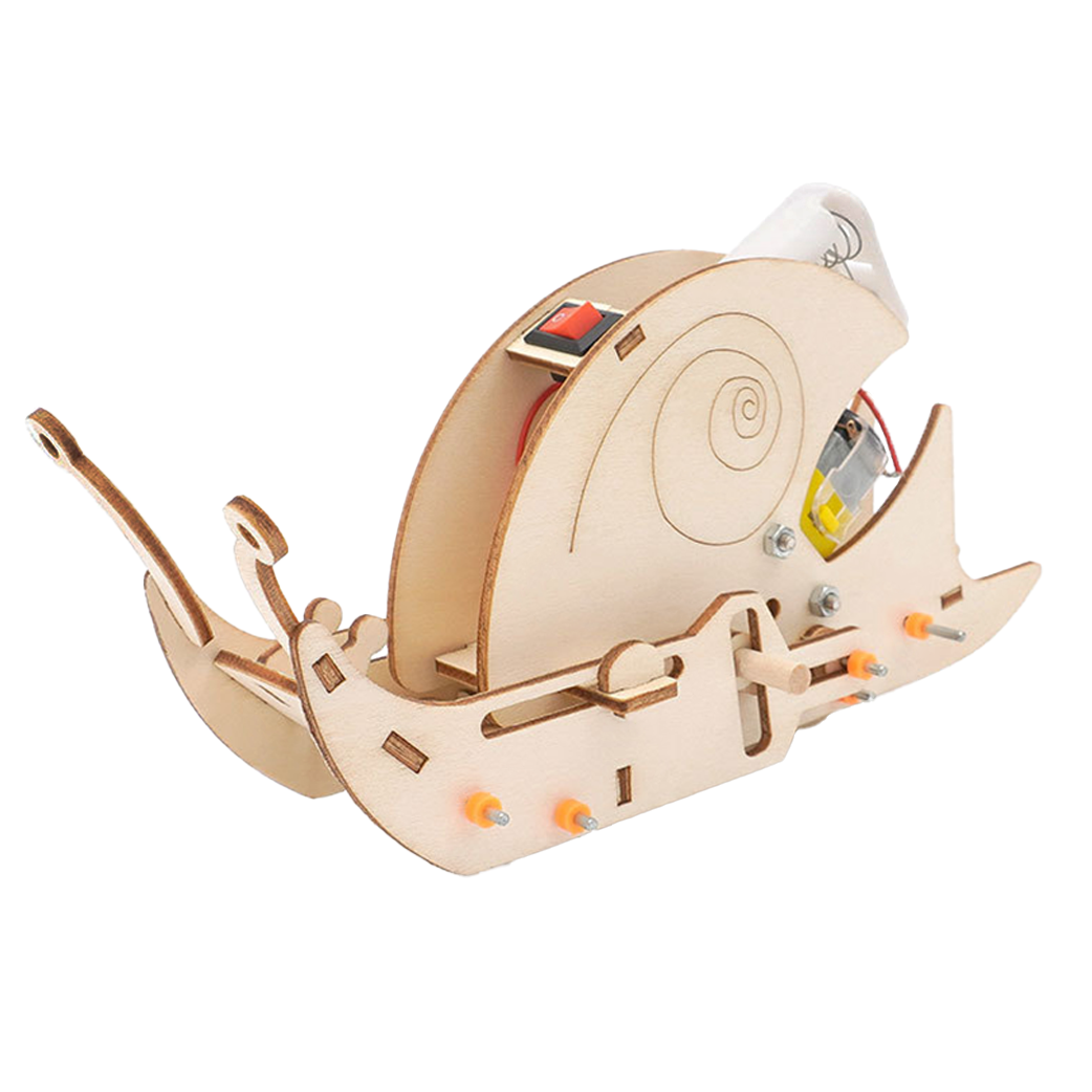 Crawling Snail - DIY Puzzle | STEM Education Kit | Wooden Puzzle Kit Educational Electronic Hobby Kit