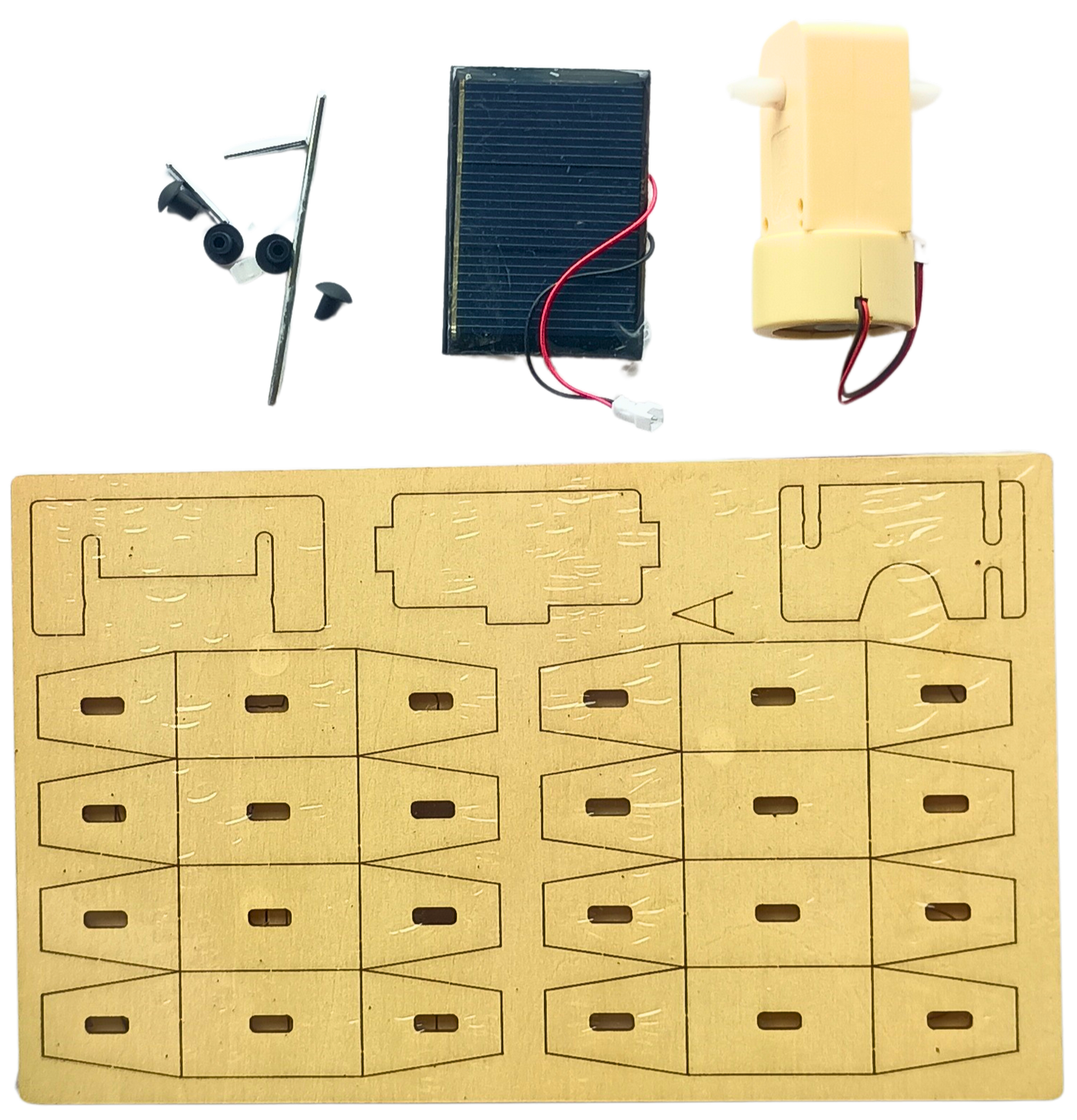 Cementing Truck (Solar) - DIY Puzzle | STEM Education Kit | Wooden Puzzle Kit Educational Electronic Hobby Kit