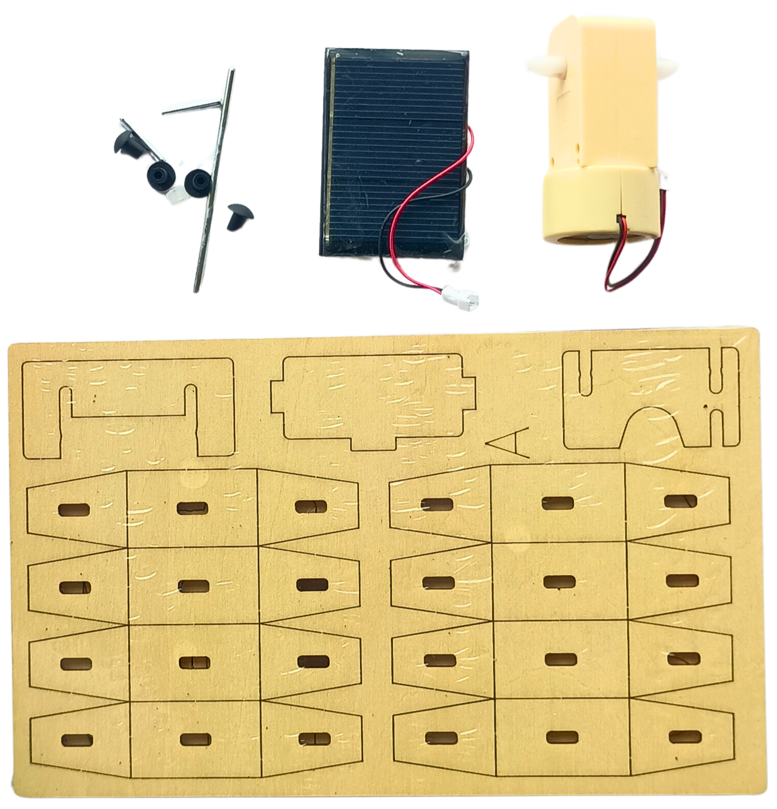 Cementing Truck (Solar) - DIY Puzzle | STEM Education Kit | Wooden Puzzle Kit Educational Electronic Hobby Kit