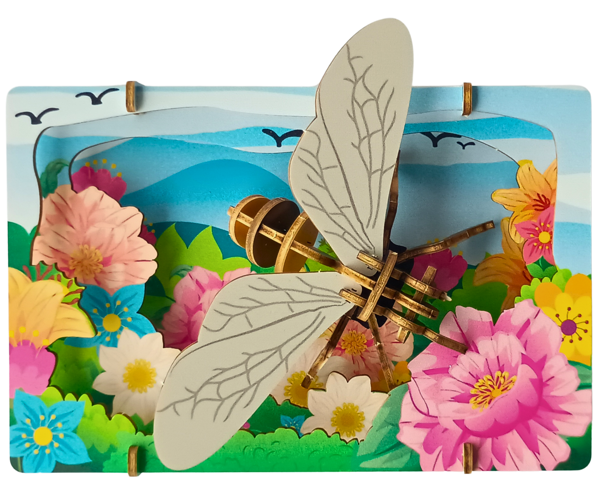 Bee – 3D Postcard Puzzle | STEM Education Kit | Wooden Puzzle Kit