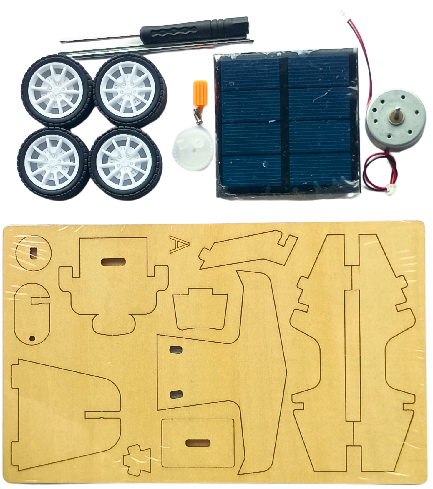F1 Racing Car (Solar) - DIY Puzzle | STEM Education Kit | Wooden Puzzle Kit Educational Electronic Hobby Kit