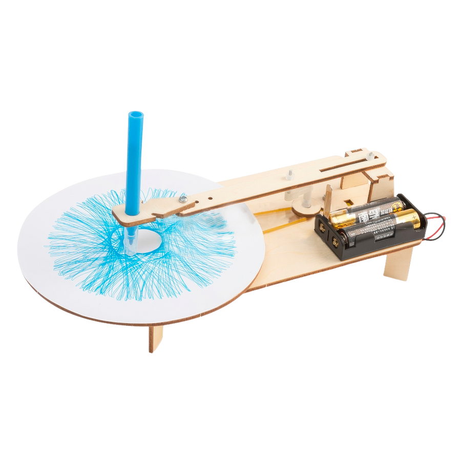 Drawing Robot - DIY Puzzle | STEM Education Kit | Wooden Puzzle Kit Educational Electronic Hobby Kit