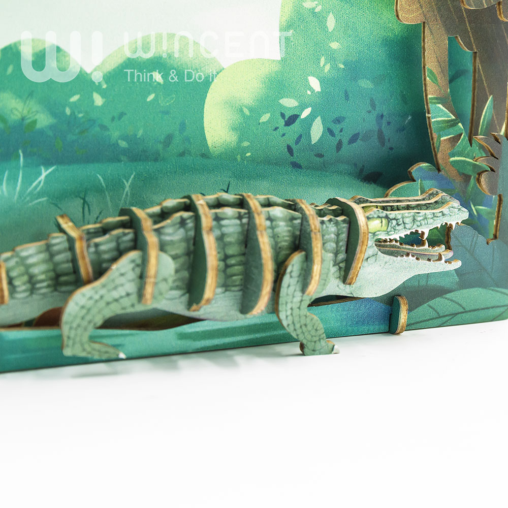 Crocodile – 3D Postcard Puzzle