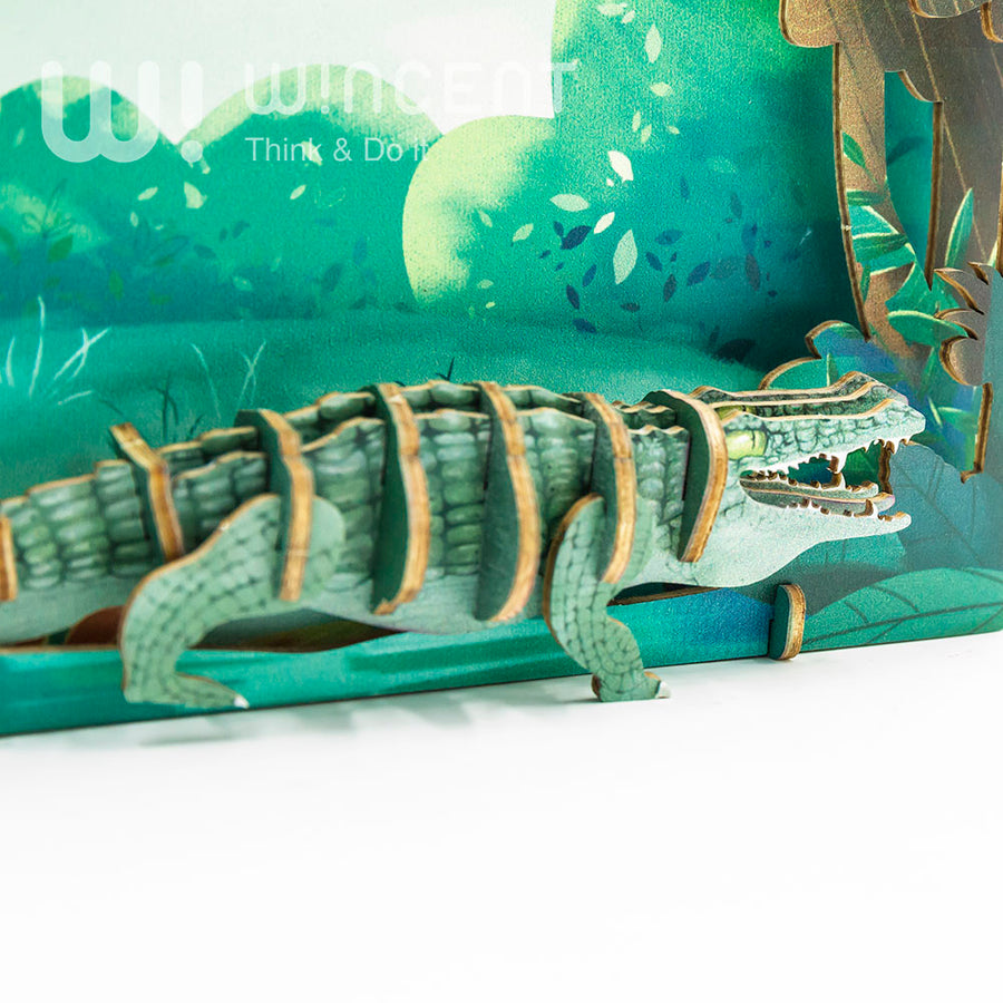 Crocodile – 3D Postcard Puzzle