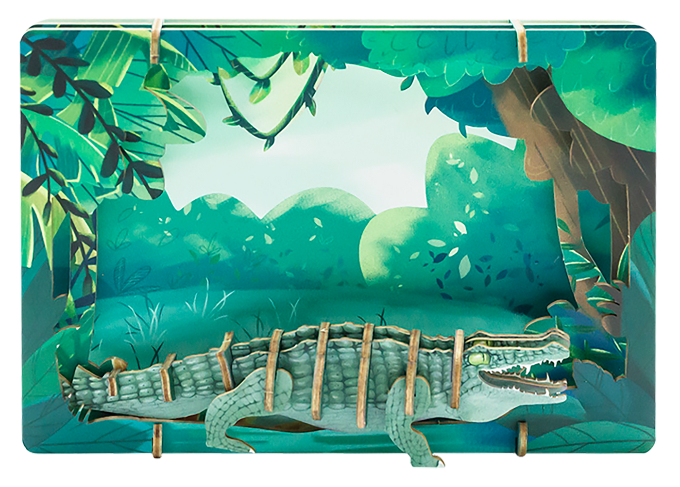 Crocodile – 3D Postcard Puzzle