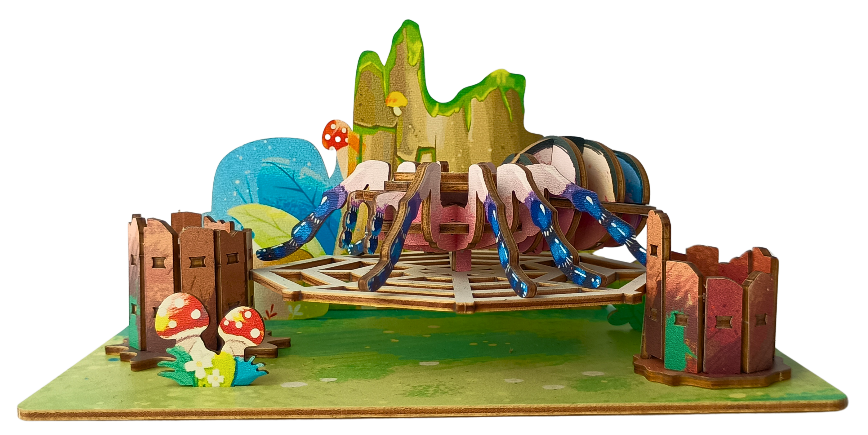 Spider - 3D Postcard Puzzle | STEM Education Kit | Wooden Puzzle Kit