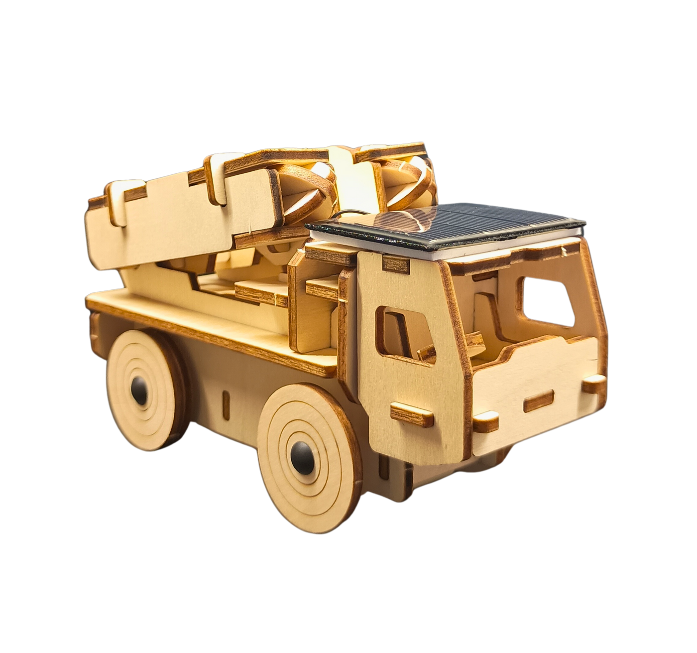 Missile Truck (Solar) - DIY Puzzle | STEM Education Kit | Wooden Puzzle Kit Educational Electronic Hobby Kit