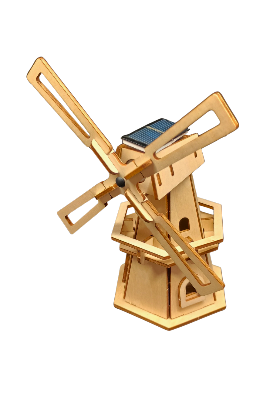 Windmil (Solar) - DIY Puzzle | STEM Education Kit | Wooden Puzzle Kit Educational Electronic Hobby Kit