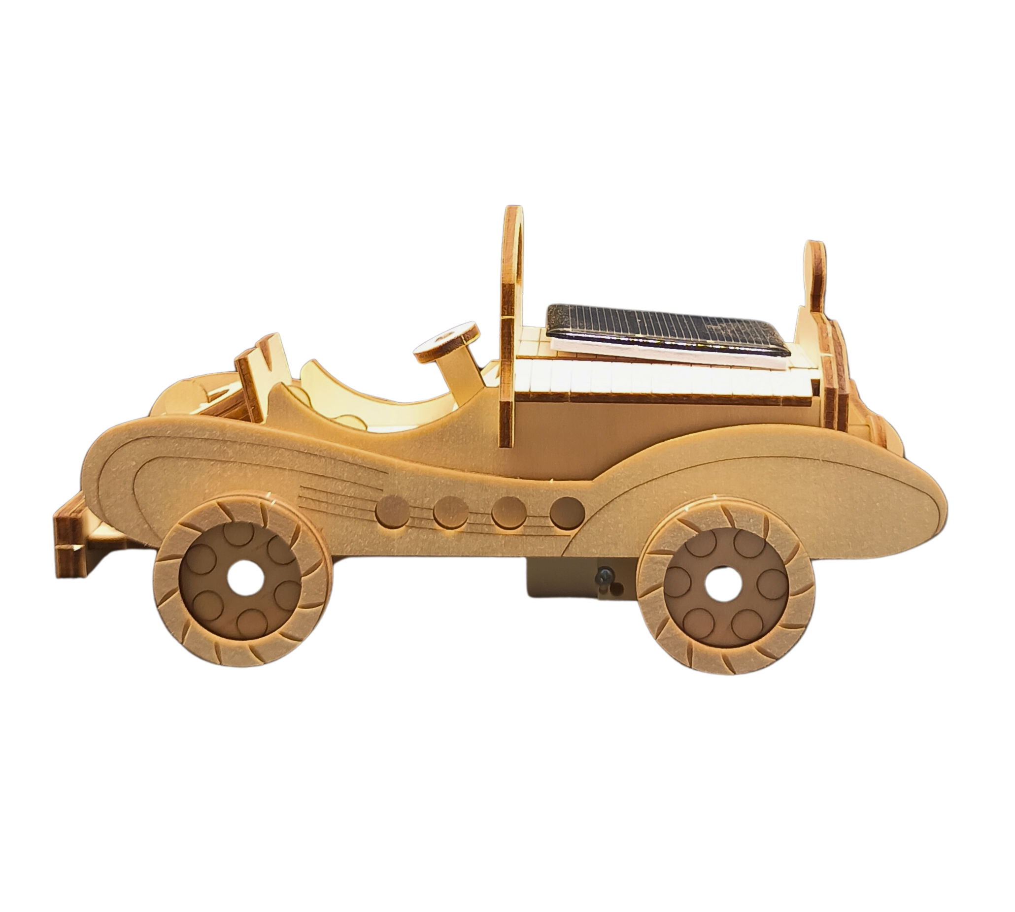 Racing Car (Solar) - DIY Puzzle | STEM Education Kit | Wooden Puzzle Kit Educational Electronic Hobby Kit