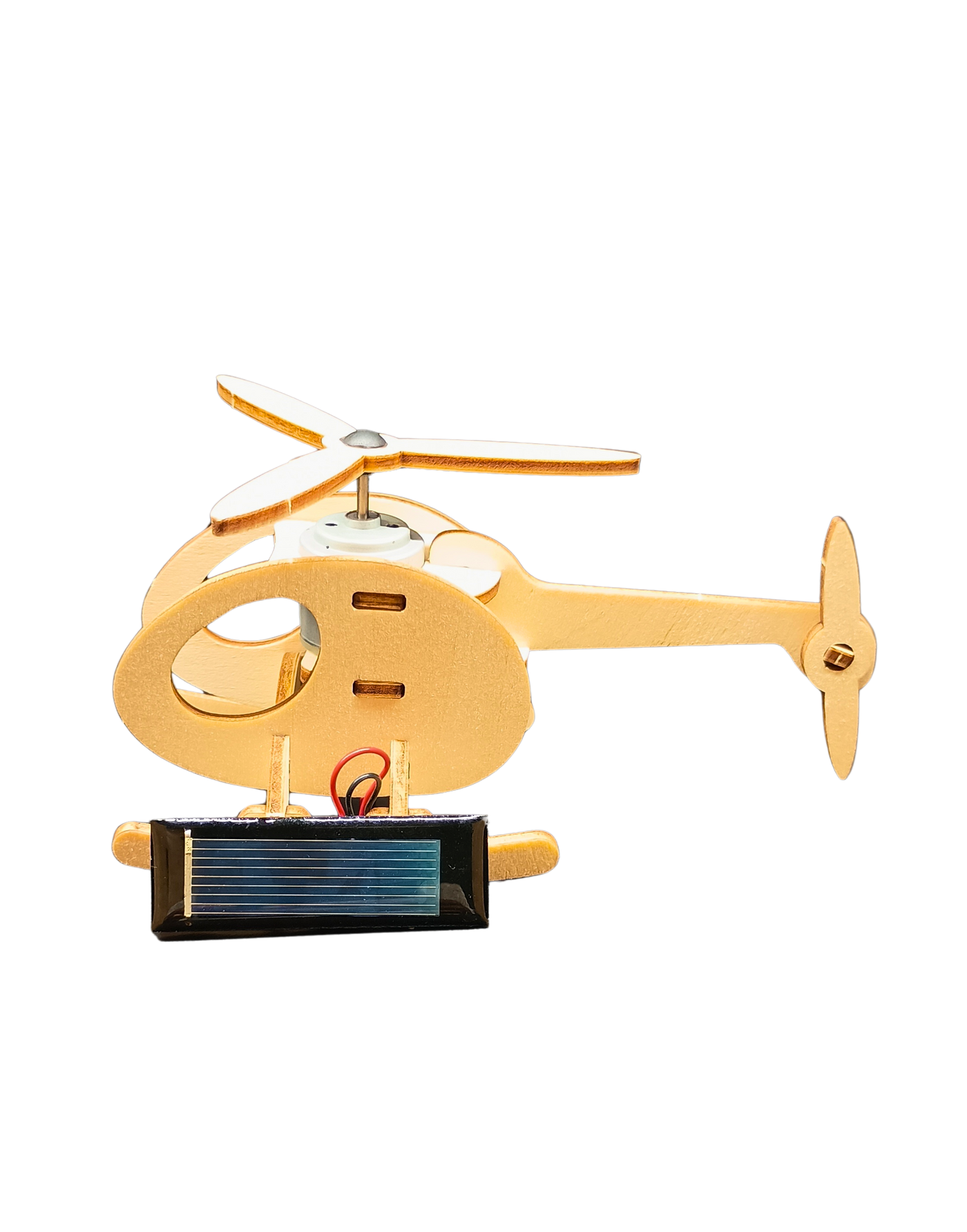 Helicopter (Solar) - 3D DIY Puzzle | STEM Education Kit | Wooden Puzzle Kit