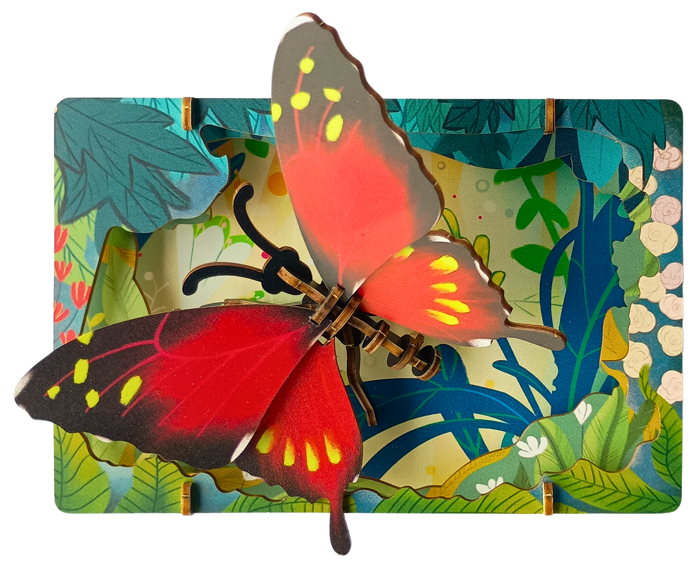 Butterfly – 3D Postcard Puzzle | STEM Education Kit | Wooden Puzzle Kit