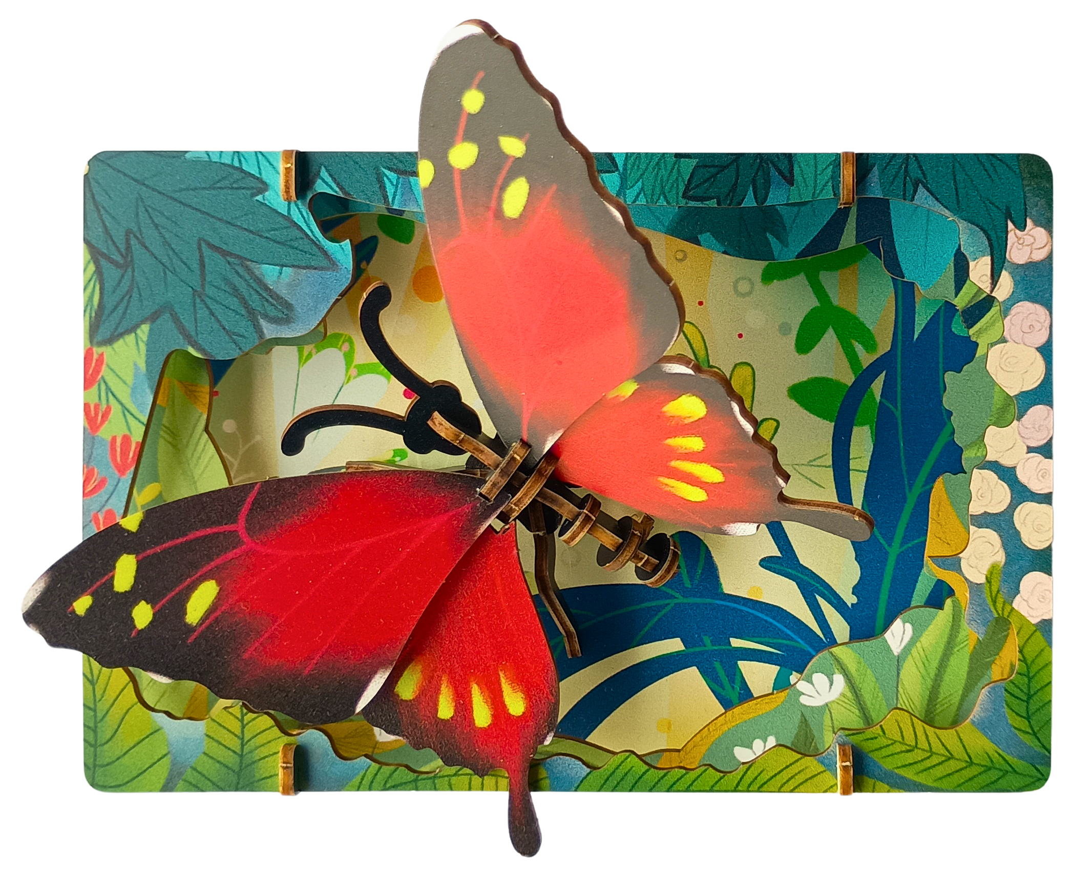 Butterfly – 3D Postcard Puzzle | STEM Education Kit | Wooden Puzzle Kit