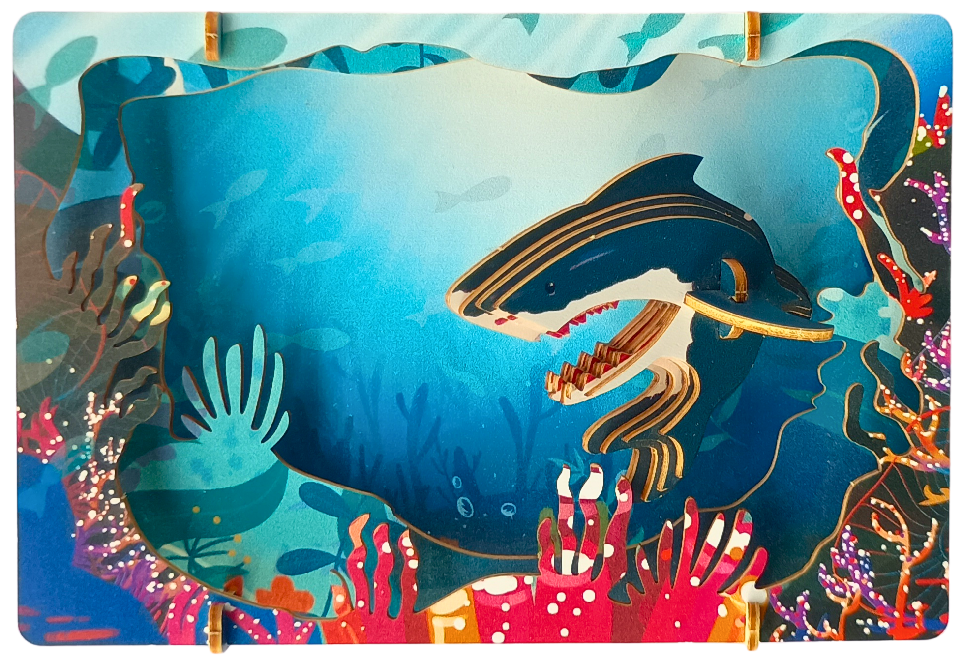Shark – 3D Postcard Puzzle | STEM Education Kit | Wooden Puzzle Kit