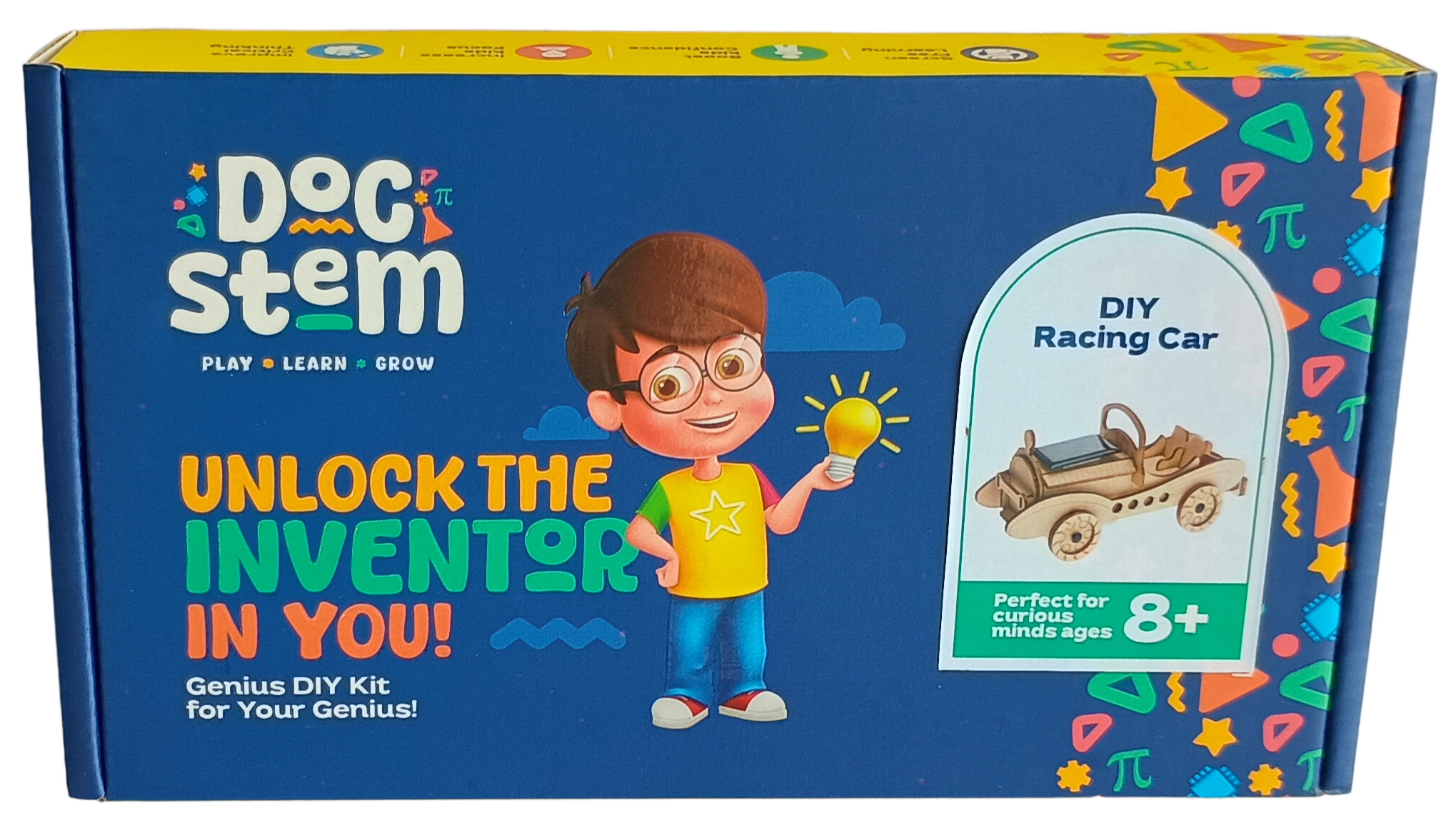 Racing Car (Solar) - DIY Puzzle | STEM Education Kit | Wooden Puzzle Kit Educational Electronic Hobby Kit
