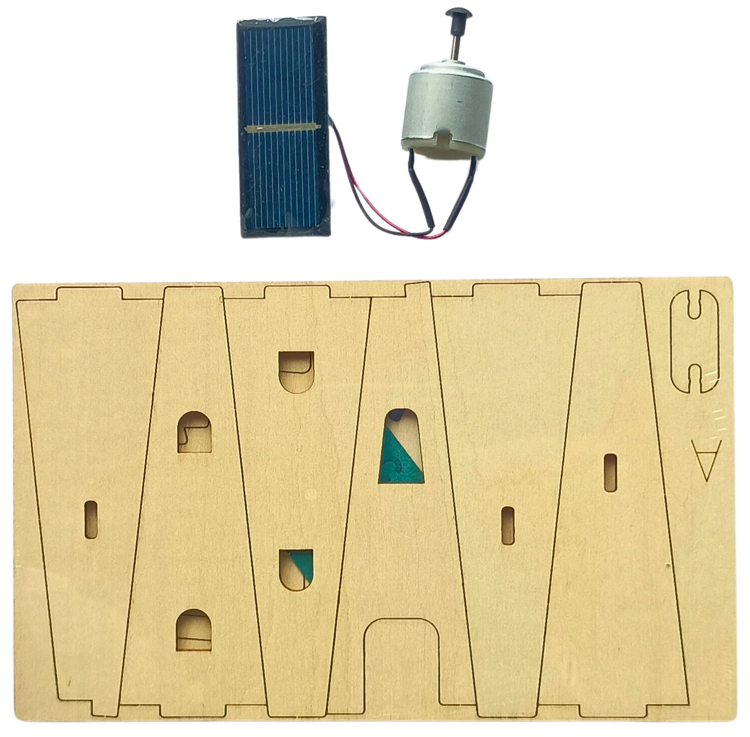 Windmil (Solar) - DIY Puzzle | STEM Education Kit | Wooden Puzzle Kit Educational Electronic Hobby Kit