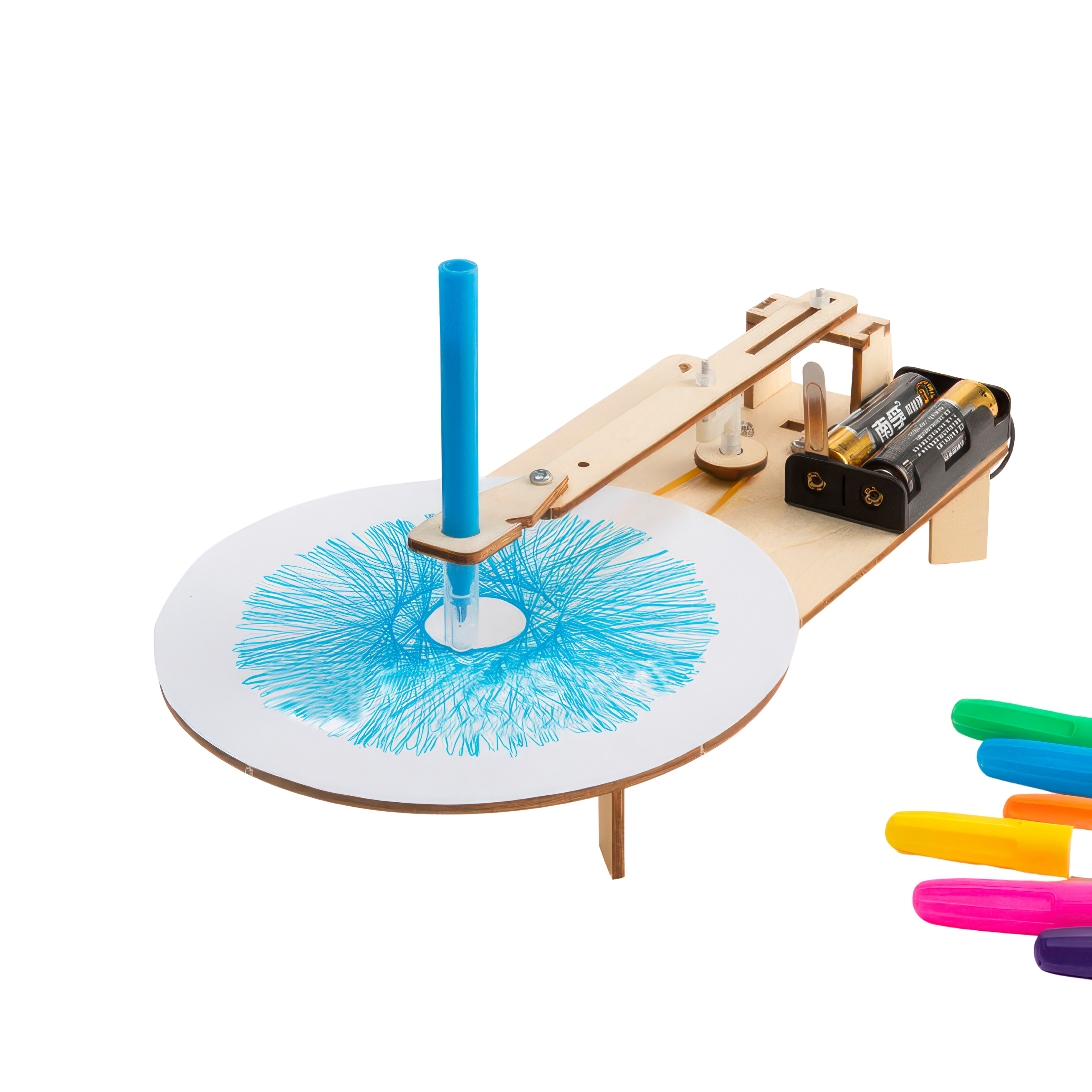 Drawing Robot - DIY Puzzle | STEM Education Kit | Wooden Puzzle Kit Educational Electronic Hobby Kit